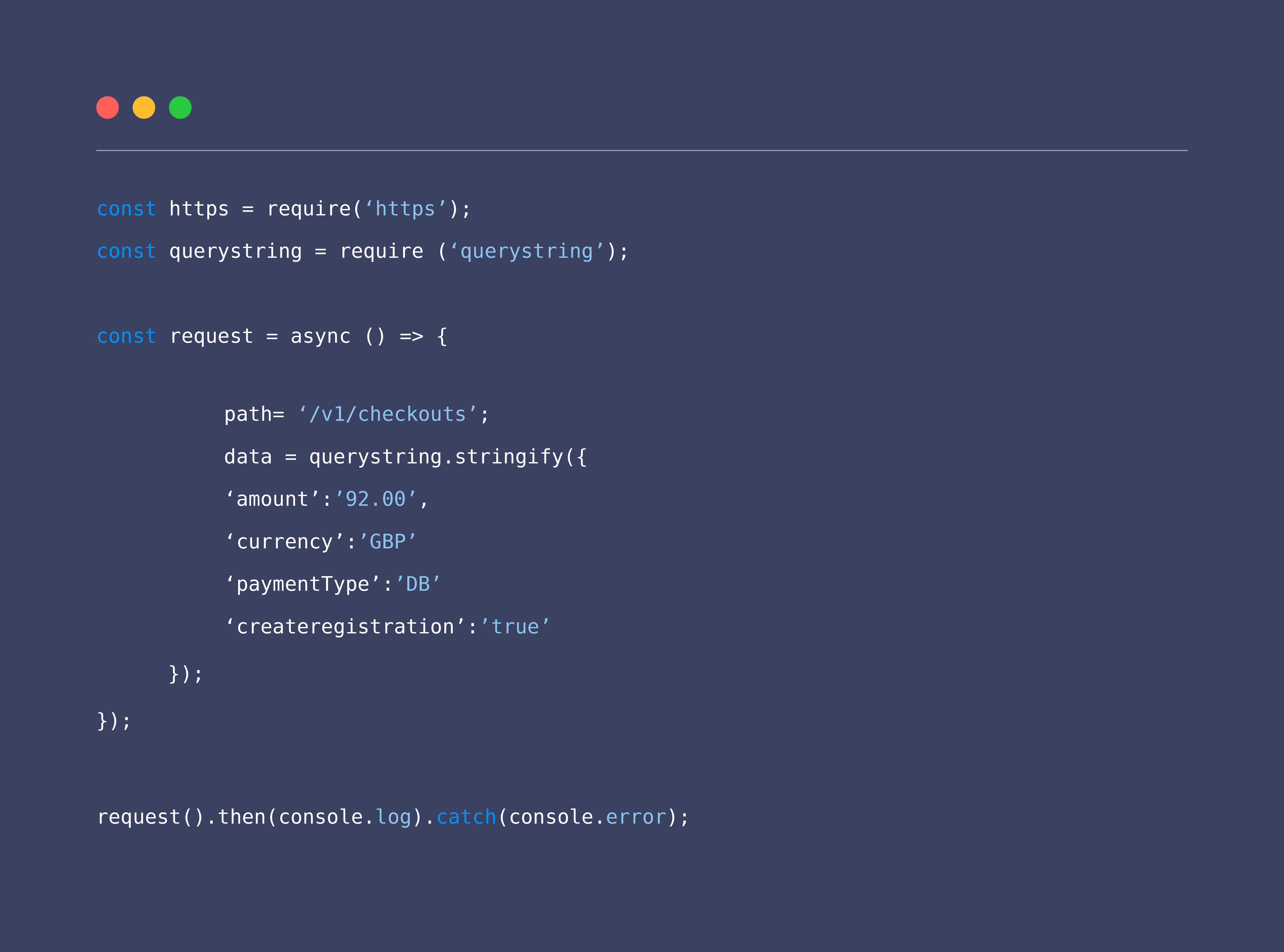 Node.js Code