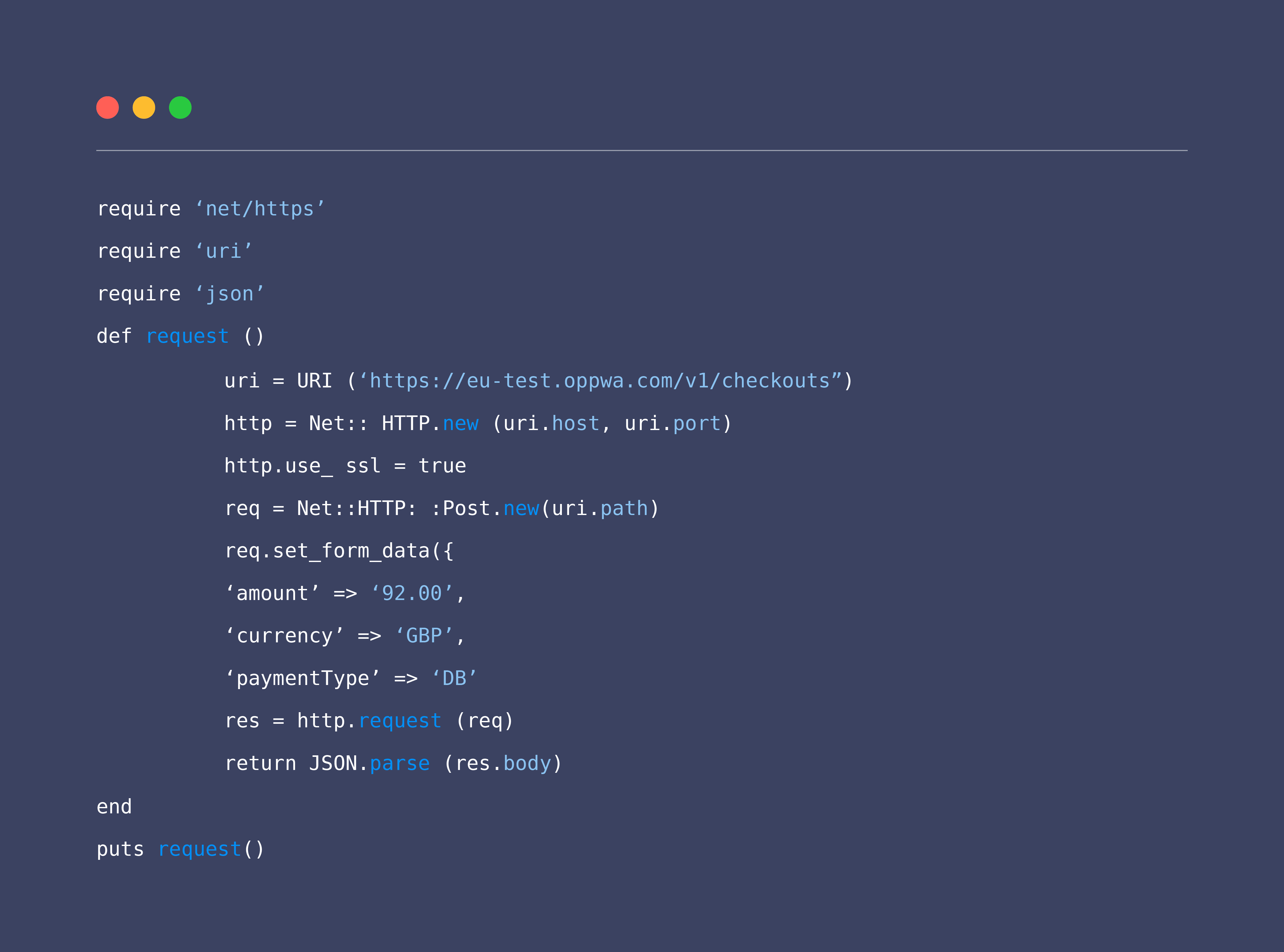 Ruby Code